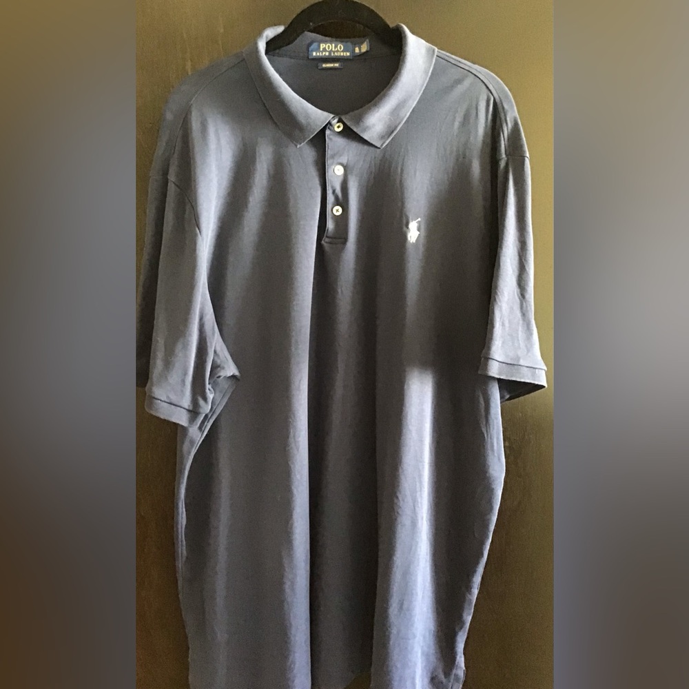 Ralph Lauren Men’s Polo Shirt in Navy with White Logo